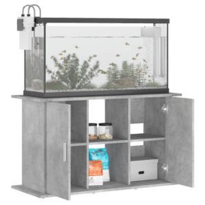 Supporto Acquario 101x41x58 cm Legno Multistrato Grigio Cemento
