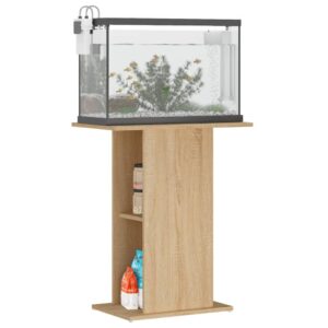 Supporto per Acquario 60,5x36x72,5 cm Multistrato Rovere Sonoma
