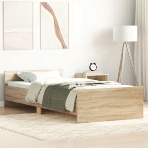 Giroletto senza Materasso Rovere Sonoma 90x200 cm in Truciolato