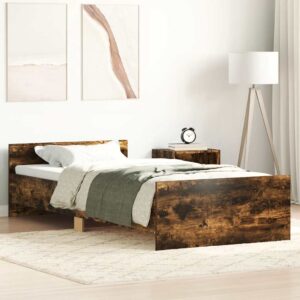 Giroletto senza Materasso Rovere Fumo 75x190 cm in Truciolato