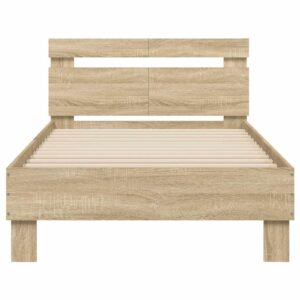Giroletto senza Materasso con Testiera Rovere Sonoma 100x200 cm