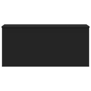 Contenitore Portaoggetti Nero 100x42x46 cm Legno Multistrato