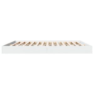 Giroletto senza Materasso Bianco 180x200 cm Legno Multistrato