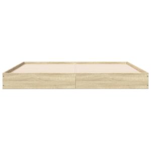 Giroletto senza Materasso Rovere Sonoma 160x200cm in Truciolato