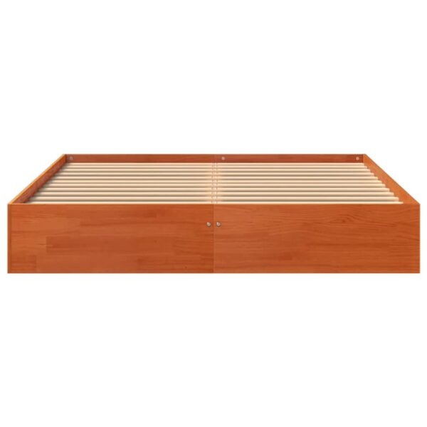Giroletto senza Materasso Marrone Cera 140x200cm Massello Pino