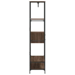 Appendiabiti con Scaffali Rovere Marrone in Legno Multistrato