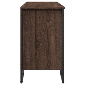 Mobile Lavabo Bagno Rovere Marrone 91x35x60cm in Truciolato