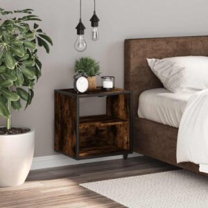 Comodino a Muro Rovere Fumo 40x31x39,5 cm