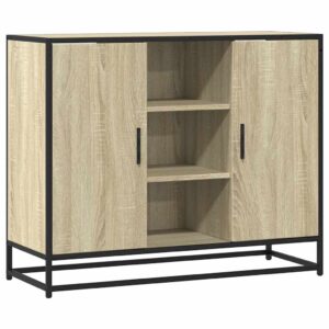 Credenza Rovere Sonoma 92x35x76 cm in Legno Multistrato