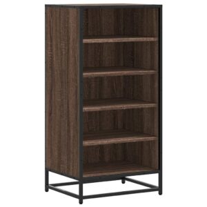 Scarpiera Rovere Marrone 48x38x97,5 cm in Legno Multistrato