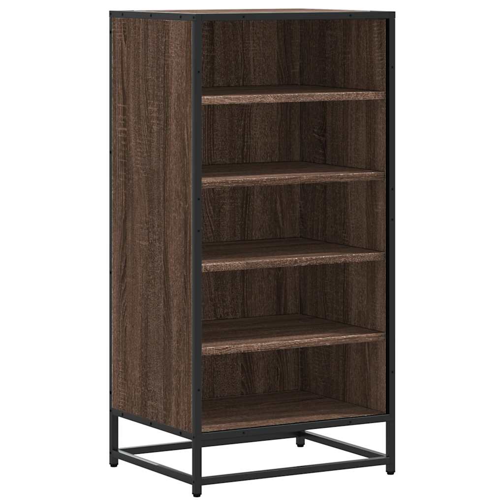 Scarpiera Rovere Marrone 48x38x97,5 cm in Legno Multistrato