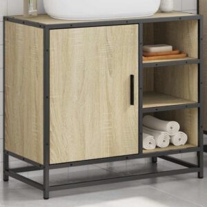 Mobile Lavabo da Bagno Rovere Sonoma 65x33x60 cm in Truciolato