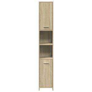 Mobile da Bagno Rovere Sonoma 30x30x183,5 cm Legno tecnico