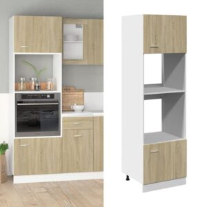 Mobile per Microonde “Lyon” Rovere Sonoma 60x57x207 cm