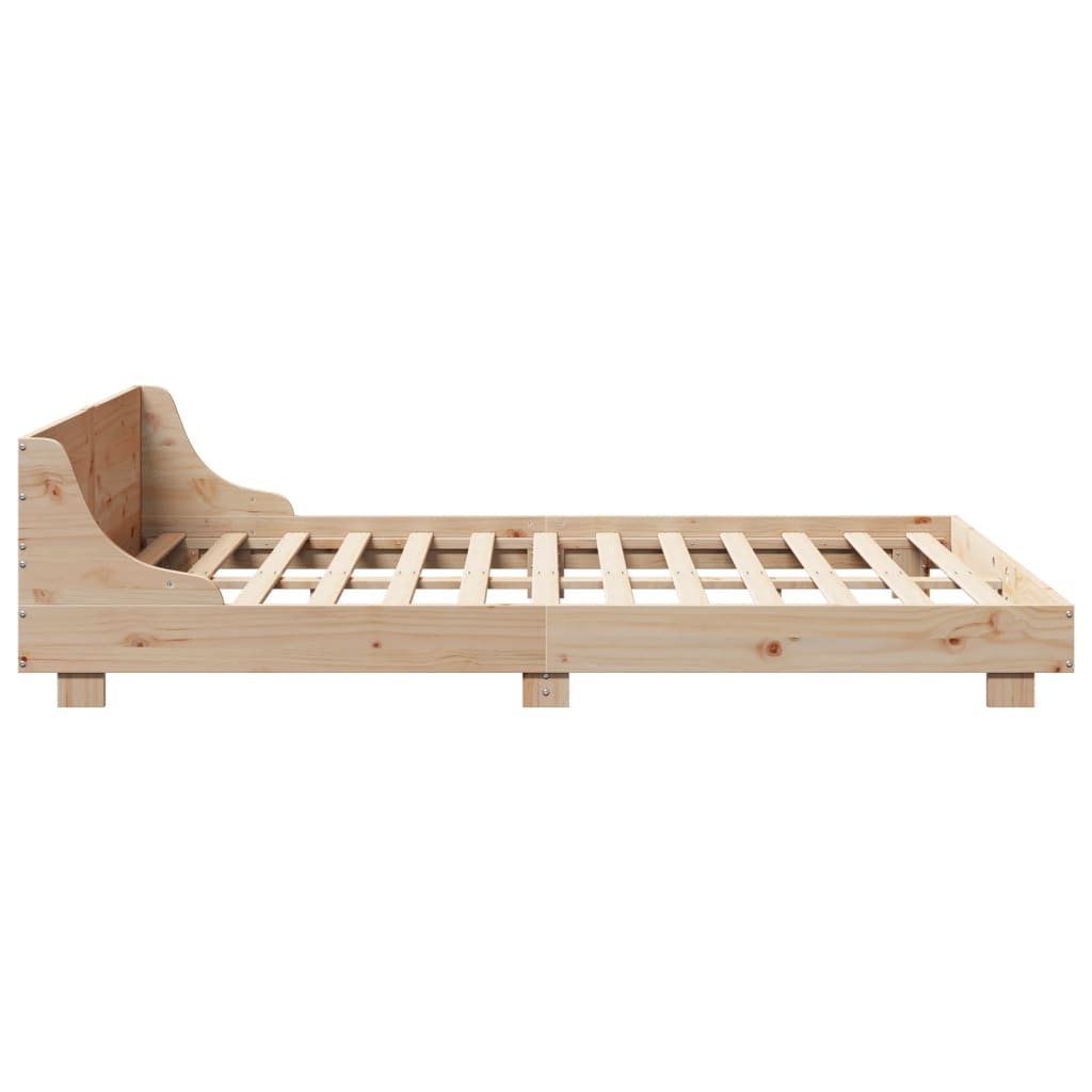 Letto senza Materasso 120x200 cm in Legno Massello di Pino