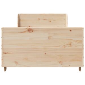 Letto senza Materasso 90x200 cm in Legno Massello di Pino