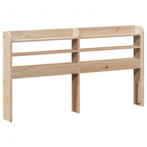 Testiera con Ripiani 140 cm in Legno Massello di Pino