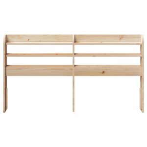 Testiera con Ripiani 135 cm in Legno Massello di Pino