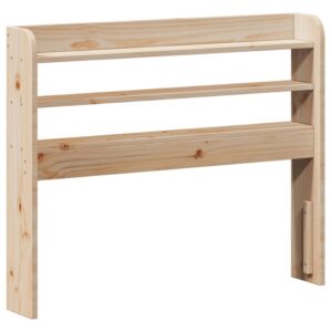 Testiera con Ripiani 75 cm in Legno Massello di Pino