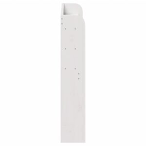 Testiera con Ripiani Bianca 75 cm in Legno Massello di Pino