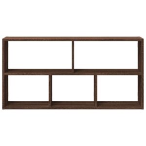 Scaffale a Parete Rovere Marrone 100x25x50 cm in Truciolato