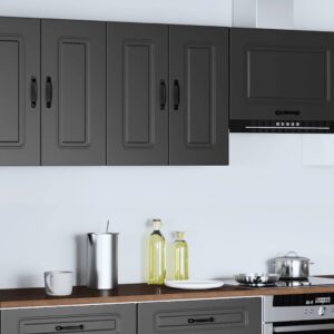 Pensile da Cucina Kalmar Nero in Legno Multistrato