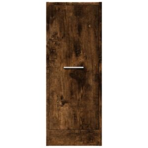 Armadietto da Farmacia Rovere Fumo 30x41x77,5 cm in Truciolato