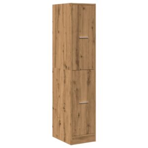 Armadietto da Farmacia Rovere 30x41x144,5 cm in Truciolato