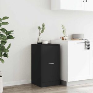 Armadietto da Farmacia Nero 40x41x77,5 cm in Truciolato