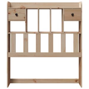 Testiera con Ripiani 100 cm in Legno Massello di Pino