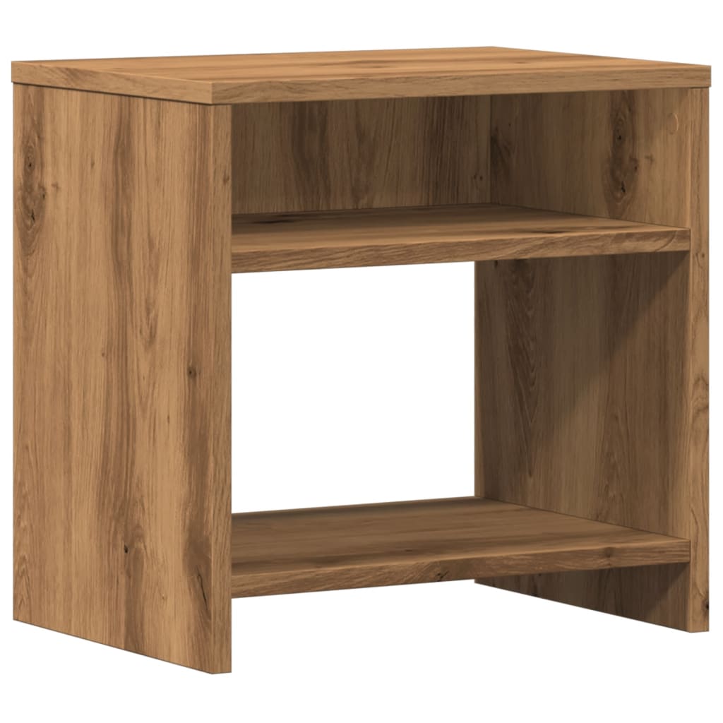 Comodino Rovere Artigianale 40x30x40 cm in Legno Multistrato