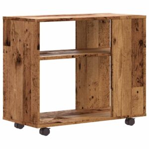 Tavolino Salotto Legno Antico 70x35x55 cm in Legno Multistrato