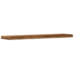 Mensole a Parete 4 pz Legno Antico 40x10x1,5 cm in Truciolato