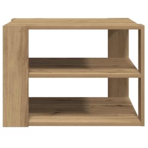 Tavolino Salotto Rovere Artigianale 58x58x40 cm in Truciolato