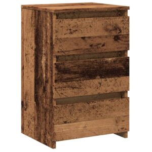 Comodino Legno Antico 40x35x62,5 cm in Legno Multistrato