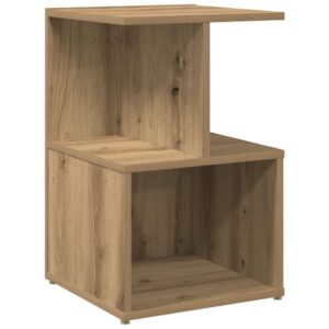 Comodino Rovere Artigianale 35x35x55 cm in Legno Multistrato