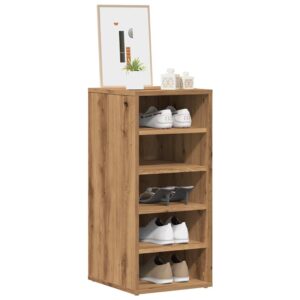 Scarpiera Rovere Artigianale 32x35x70 cm in Legno Multistrato