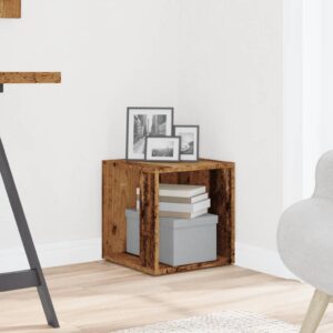 Tavolino Legno Antico 33x33x34 cm in Legno Multistrato