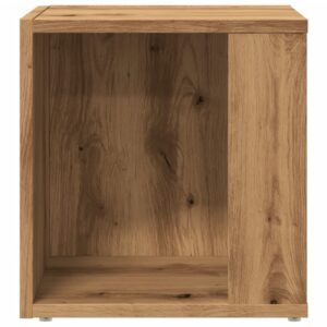 Tavolino da Salotto Rovere Artigianale 33x33x34cm in Truciolato