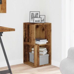 Mobile Angolare Legno Antico 33x33x67 cm in Truciolato