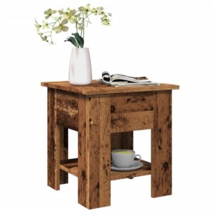 Tavolino da Salotto Legno Antico 40x40x42 cm Legno Multistrato