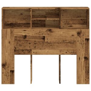 Testiera con Contenitore Legno 120x19x103,5 cm in Truciolato