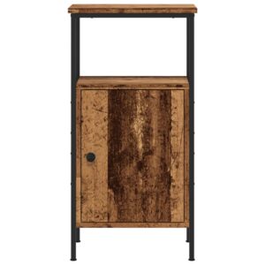 Comodino Legno Antico 41x31x80 cm in Legno Multistrato