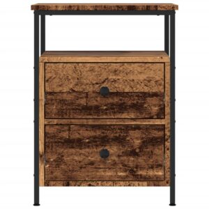 Comodino Legno Antico 44x45x60 cm in Legno Multistrato
