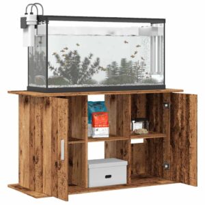 Supporto Acquario 101x41x58cm in Legno Multistrato Legno Antico