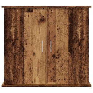 Supporto Acquario 81x36x73 cm in Legno Multistrato Legno Antico