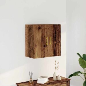 Armadietto a Muro Legno Vecchio 60x31x60 cm in Truciolato