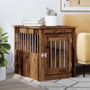 Gabbia Cani da Arredamento Legno Antico Legno Multistrato