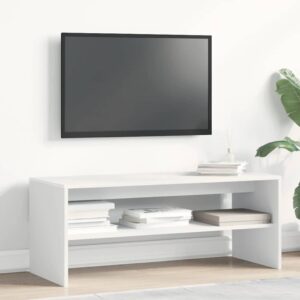 Mobile Porta TV Bianco 100x40x40 cm in Legno Multistrato