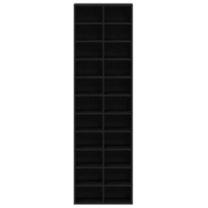 Scarpiera Rovere Nero 54x34x183 cm in Legno Multistrato